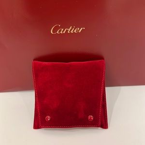 Authentic Cartier Jewelry Travel Pouch